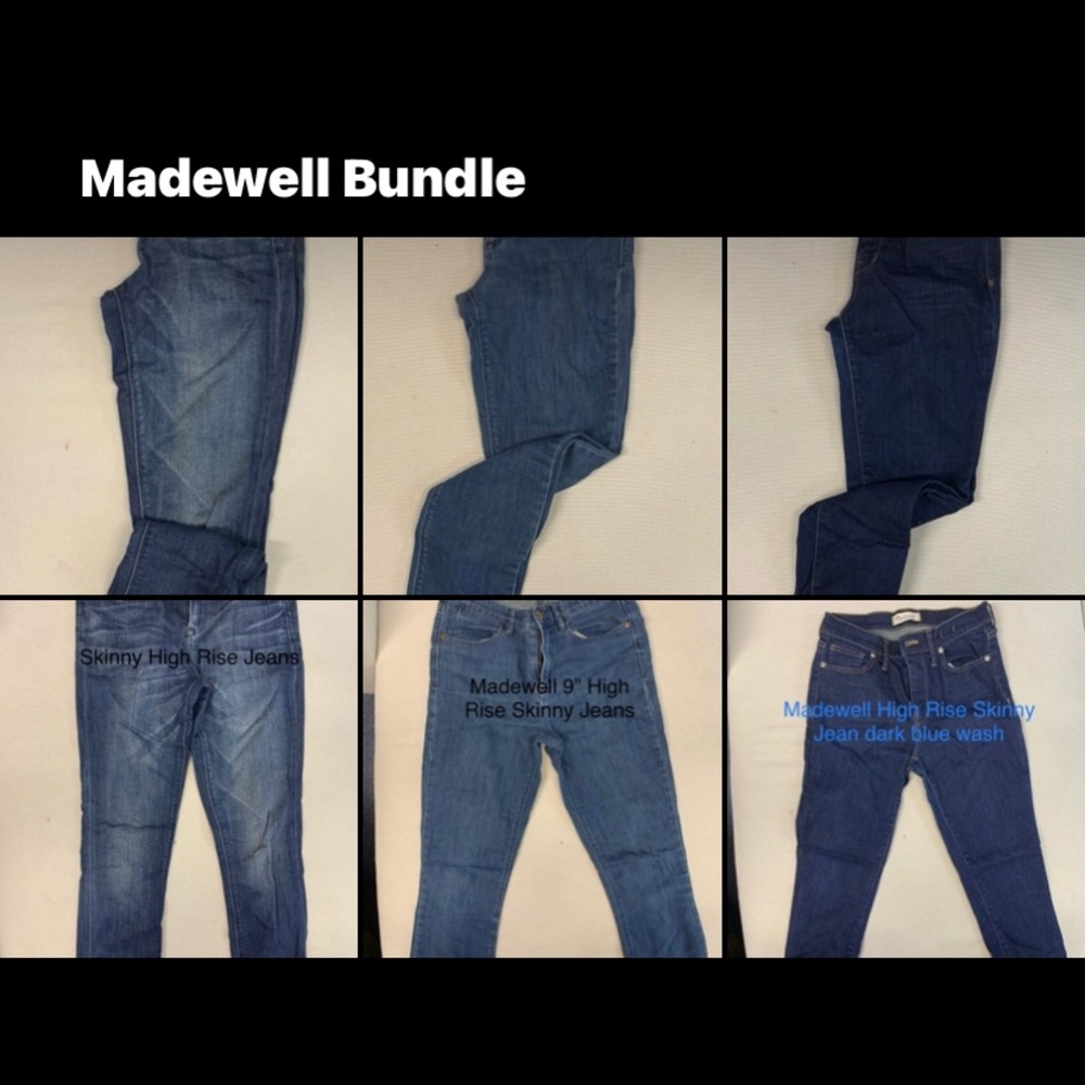 MADEWELL BUNDLE high rise jeans! Great steal 💕